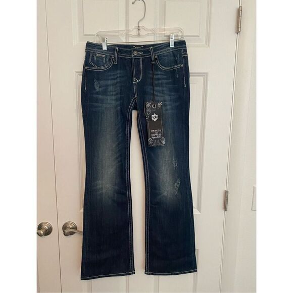 Express Y2K low rise boot cut jeans size 6